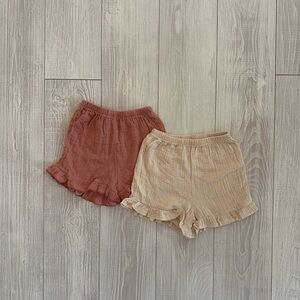 Toddler Ruffle Hem Shorts - Set of 2
